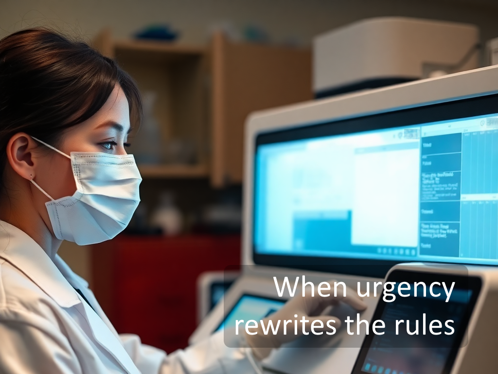 When urgency rewrites the rules