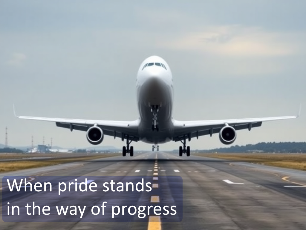 When pride stands in the way of progress